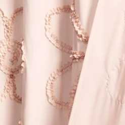 Ruffle Flower Shower Curtain