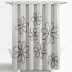 Ruffle Flower Shower Curtain