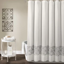 Scroll Medallion Shower Curtain