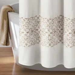 Scroll Medallion Shower Curtain