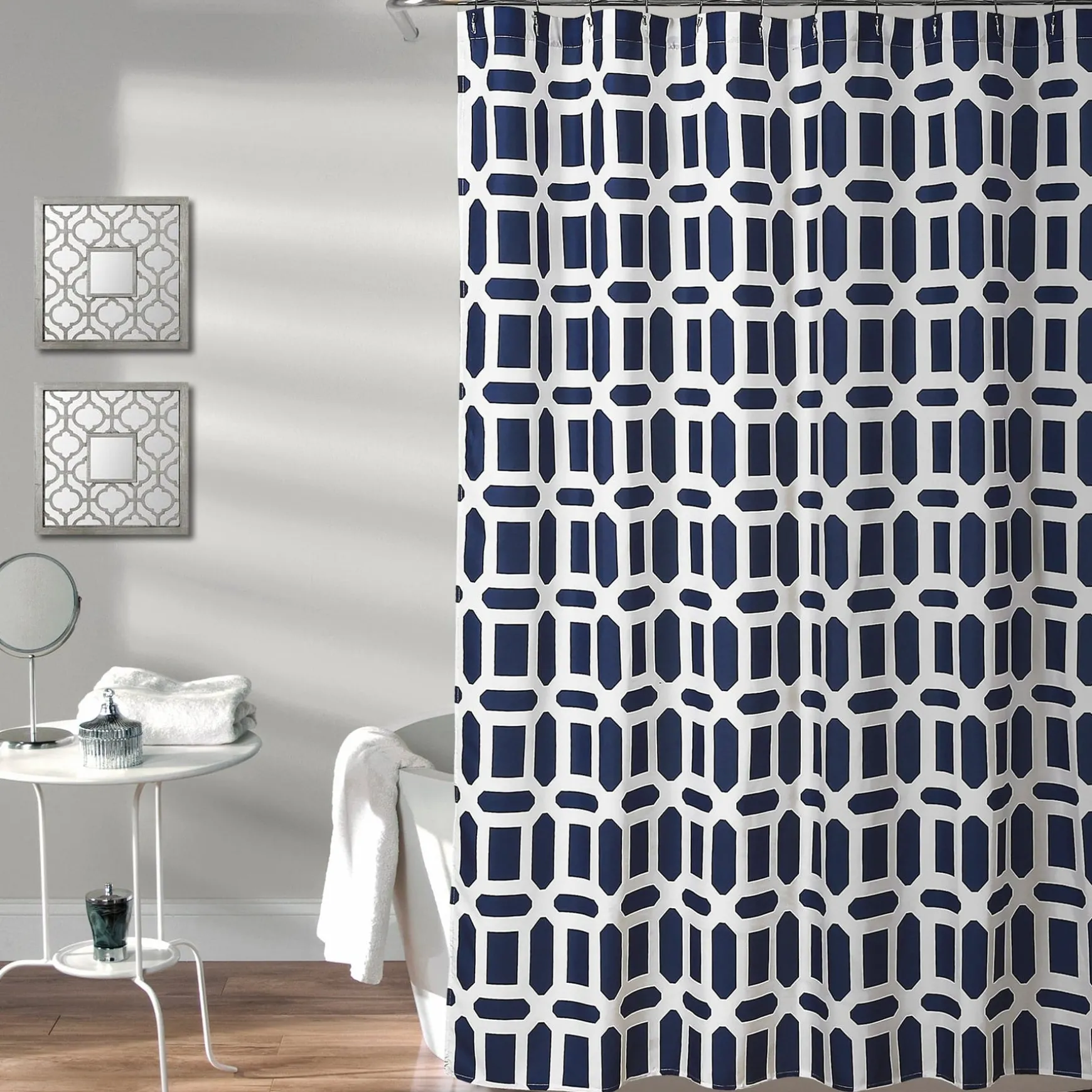 Sequoia Geo Shower Curtain