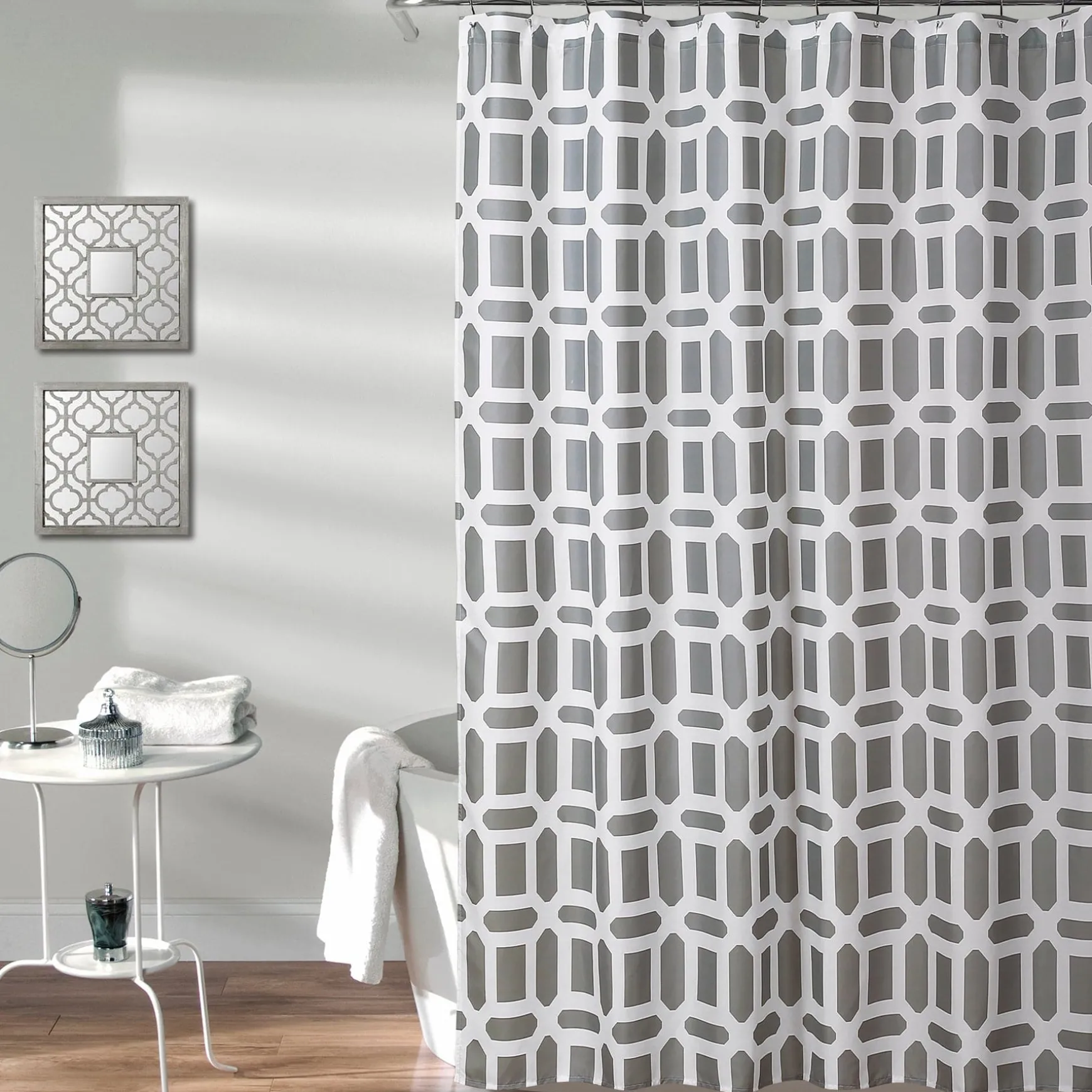 Sequoia Geo Shower Curtain