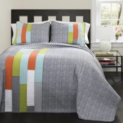 Shelly Stripe Quilt Set