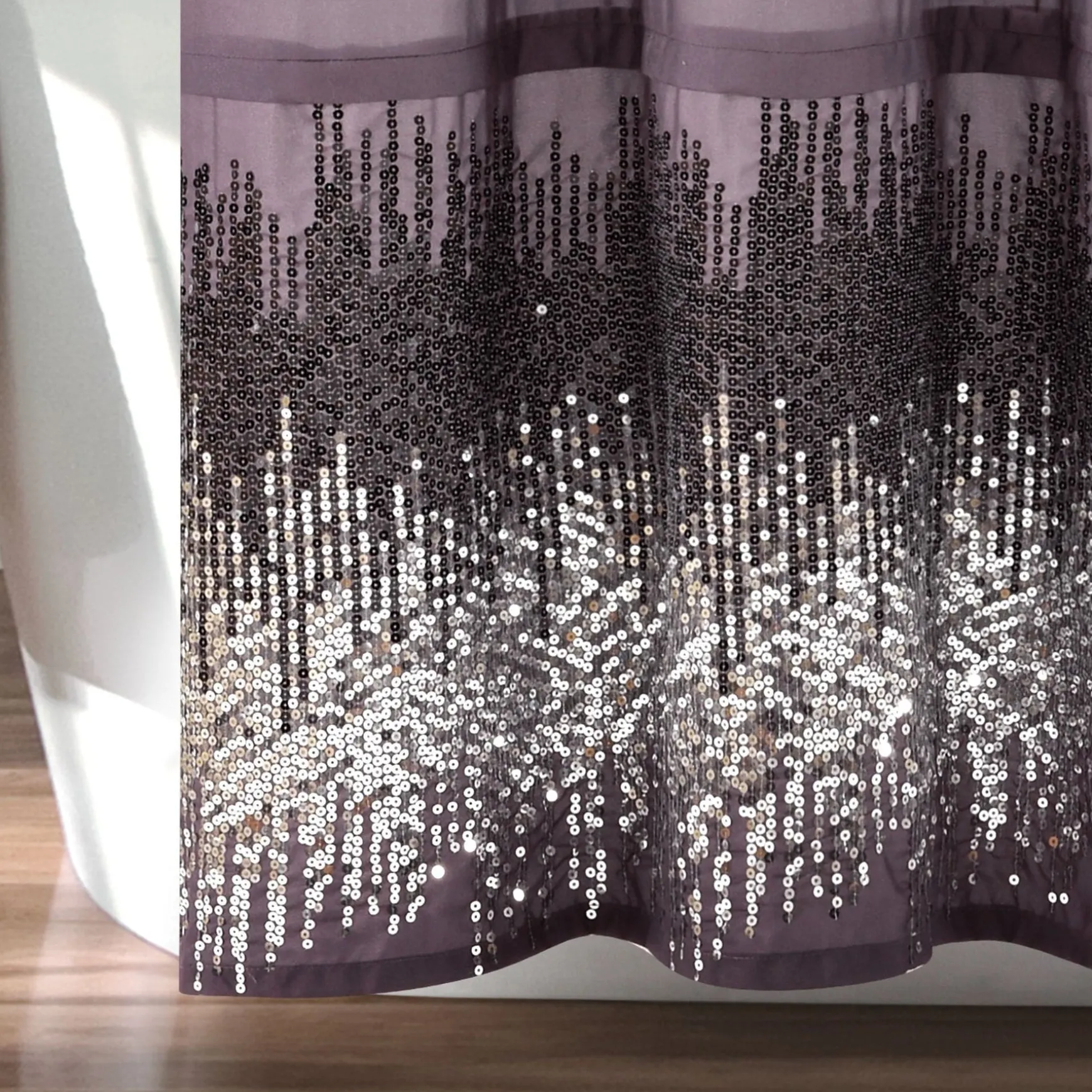 Shimmer Sequins Shower Curtain