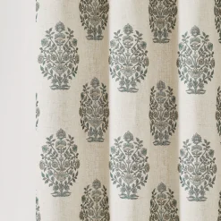 Sofia Flower Block Bouquet Shower Curtain