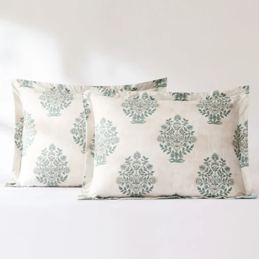 Sofia Flower Block Bouquet Cotton Comforter Set