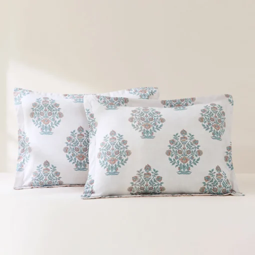 Sofia Flower Block Bouquet Comforter 5Pc Set