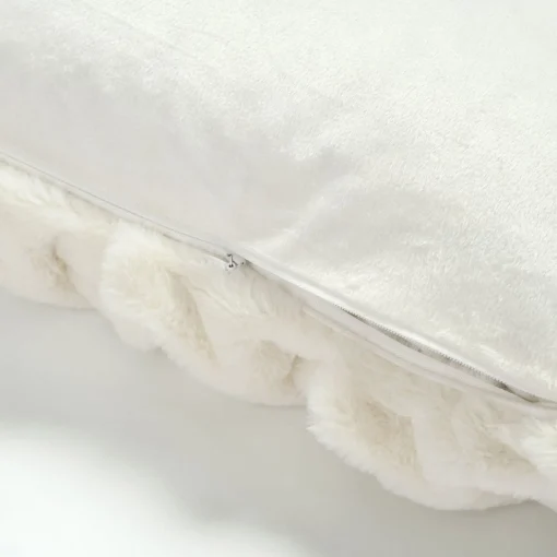 Soft Fur Weave Decorative Pillow Cover