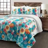 Southwest Vibrant Cactus Reversible 3 Piece Quilt Set