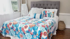 Southwest Vibrant Cactus Reversible 3 Piece Quilt Set