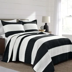 Stripe 3 Piece Quilt Set