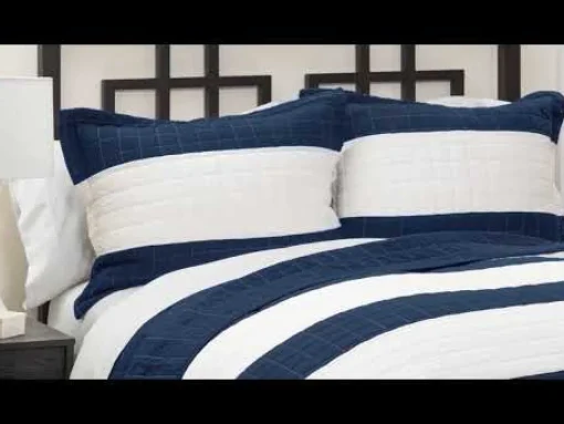 Stripe 3 Piece Quilt Set