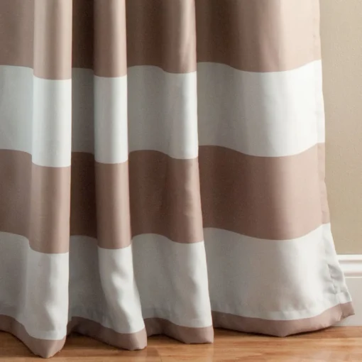 Stripe Blackout Window Curtain Set