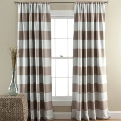 Stripe Blackout Window Curtain Set