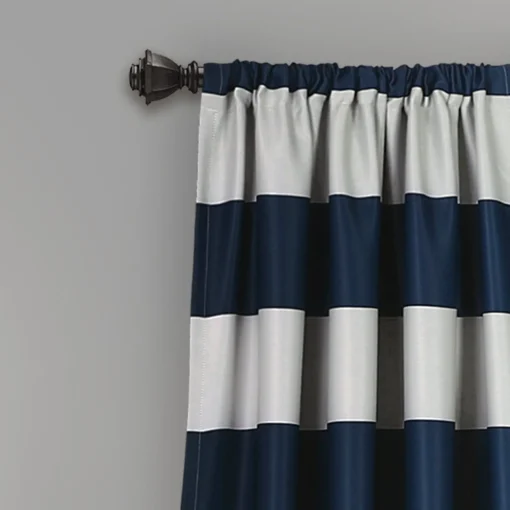 Stripe Blackout Window Curtain Set