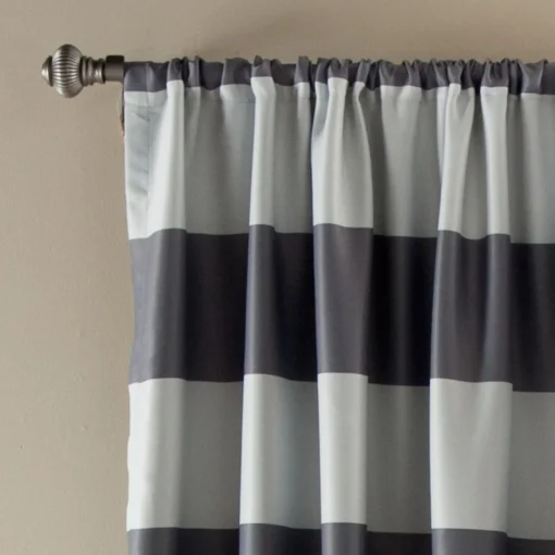 Stripe Blackout Window Curtain Set