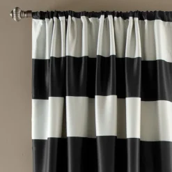 Stripe Blackout Window Curtain Set