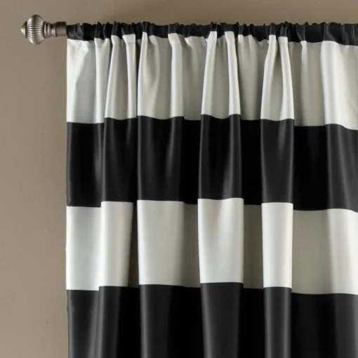 Stripe Blackout Window Curtain Set