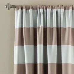 Stripe Blackout Window Curtain Set