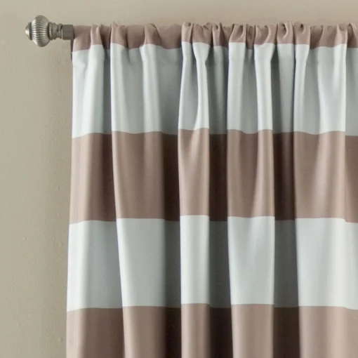 Stripe Blackout Window Curtain Set