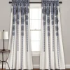 Stripe Medallion Light Filtering Window Curtain Set