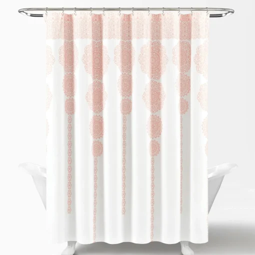 Stripe Medallion Shower Curtain