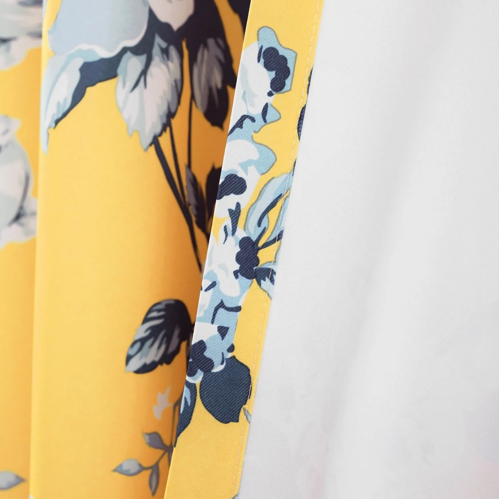 Tania Floral Light Filtering Window Curtain Panel Set