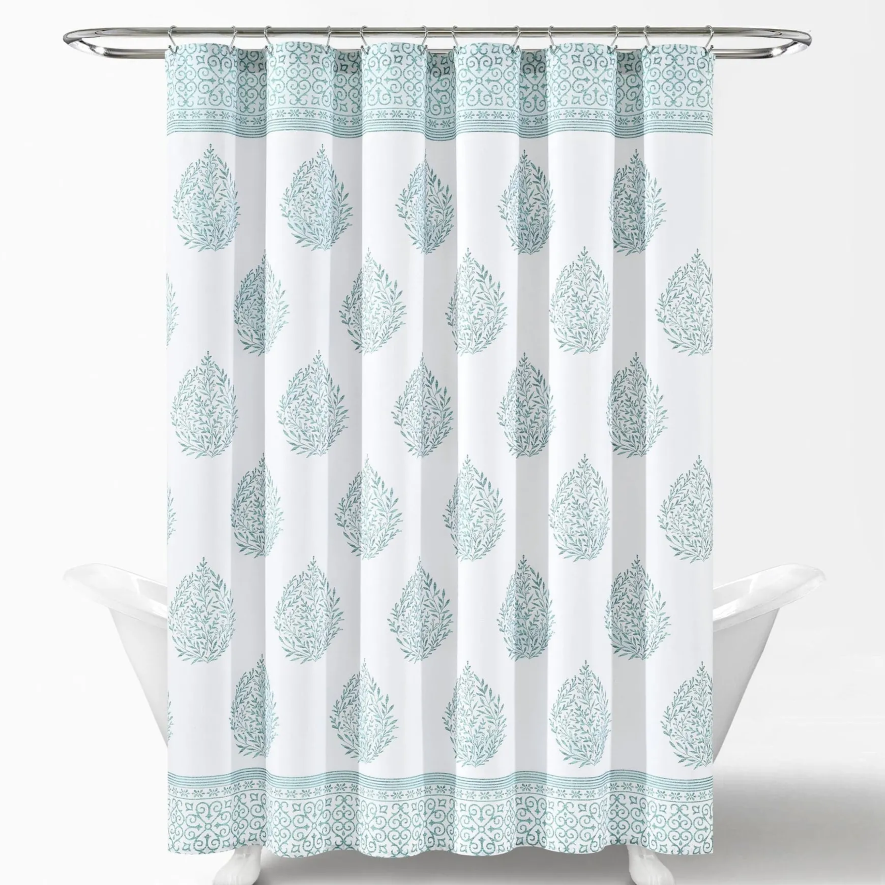 Teardrop Leaf Shower Curtain