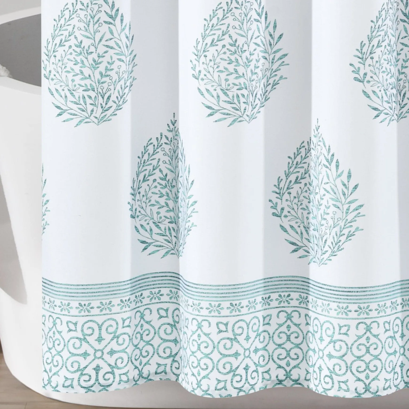 Teardrop Leaf Shower Curtain