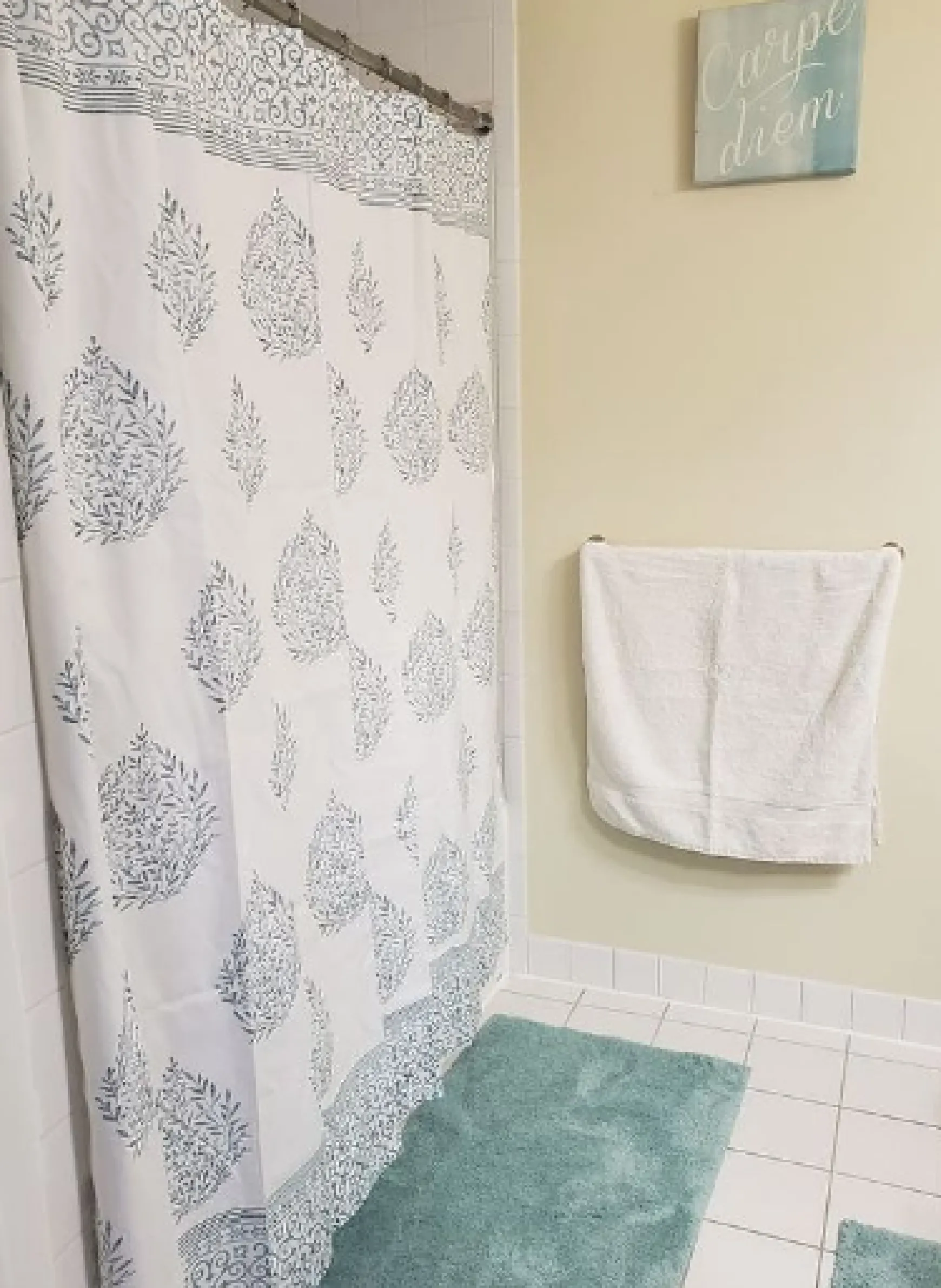 Teardrop Leaf Shower Curtain