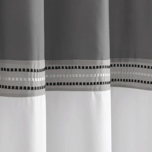 Terra Embroidery Shower Curtain