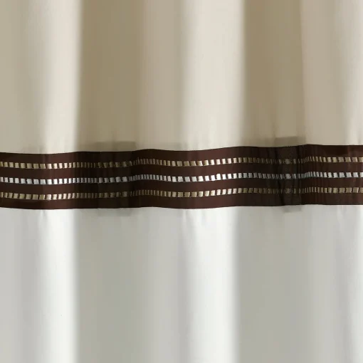 Terra Embroidery Shower Curtain