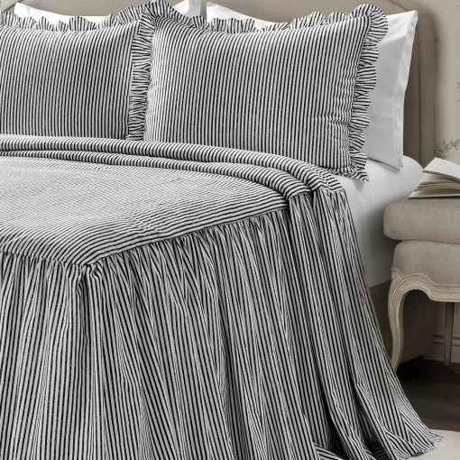 Ticking Stripe Bedspread Set