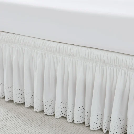 Vintage Eyelet Bed Skirt
