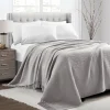 Waffle Cotton Knit Tassel Fringe Blanket/Coverlet