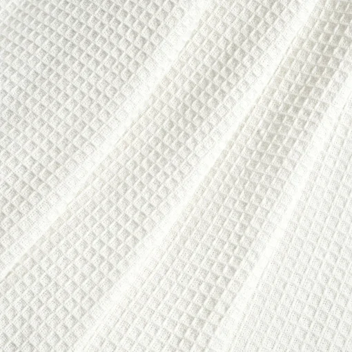 Waffle Cotton Knit Tassel Fringe Throw