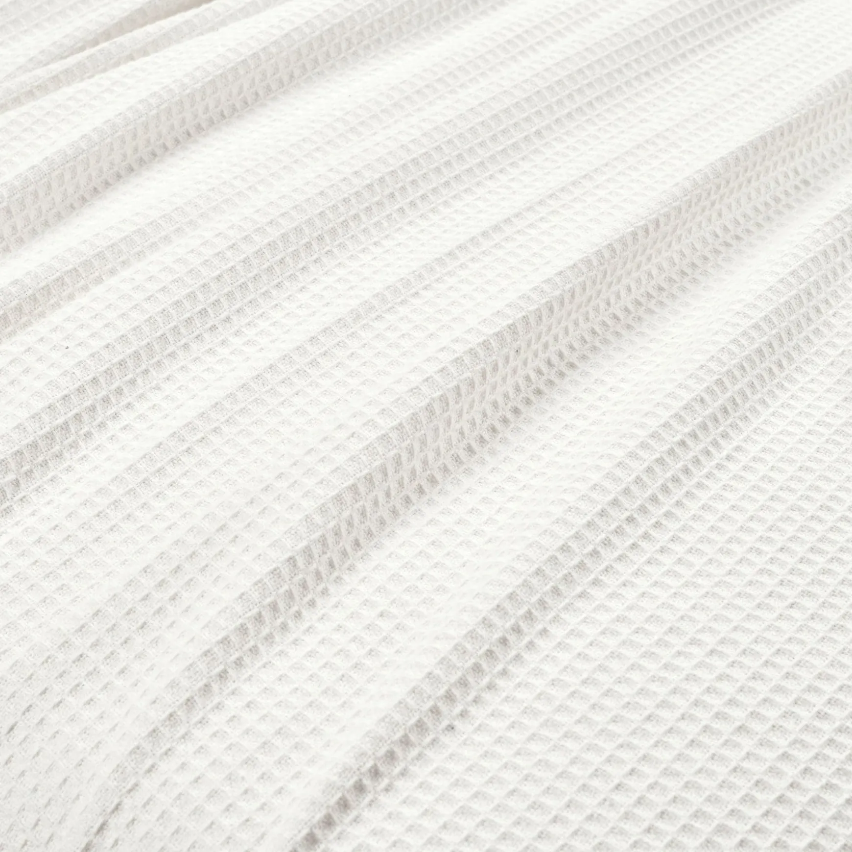 Waffle Cotton Knit Tassel Fringe Blanket/Coverlet