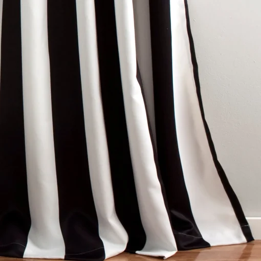 Wilbur Stripe Light Filtering Window Curtain Set