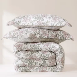 Zara Floral Block Reversible Comforter 3Pc Set