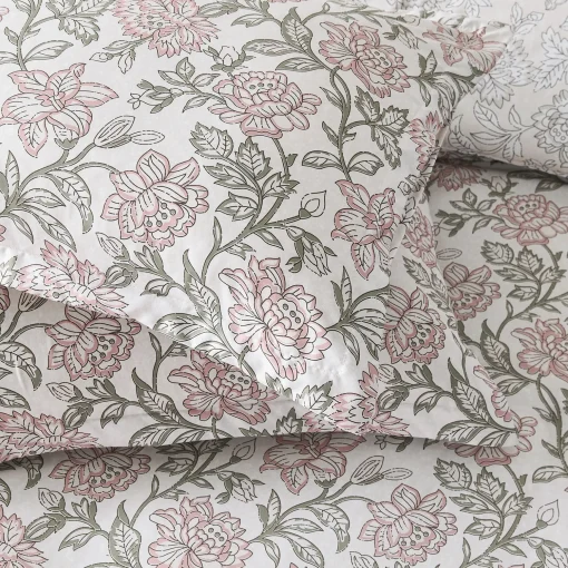Zara Floral Block Reversible Comforter 3Pc Set