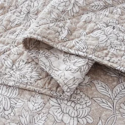 Zara Floral Block Reversible Cotton Quilt Set