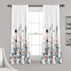 Zuri Flora Light Filtering Window Curtain Panel Set
